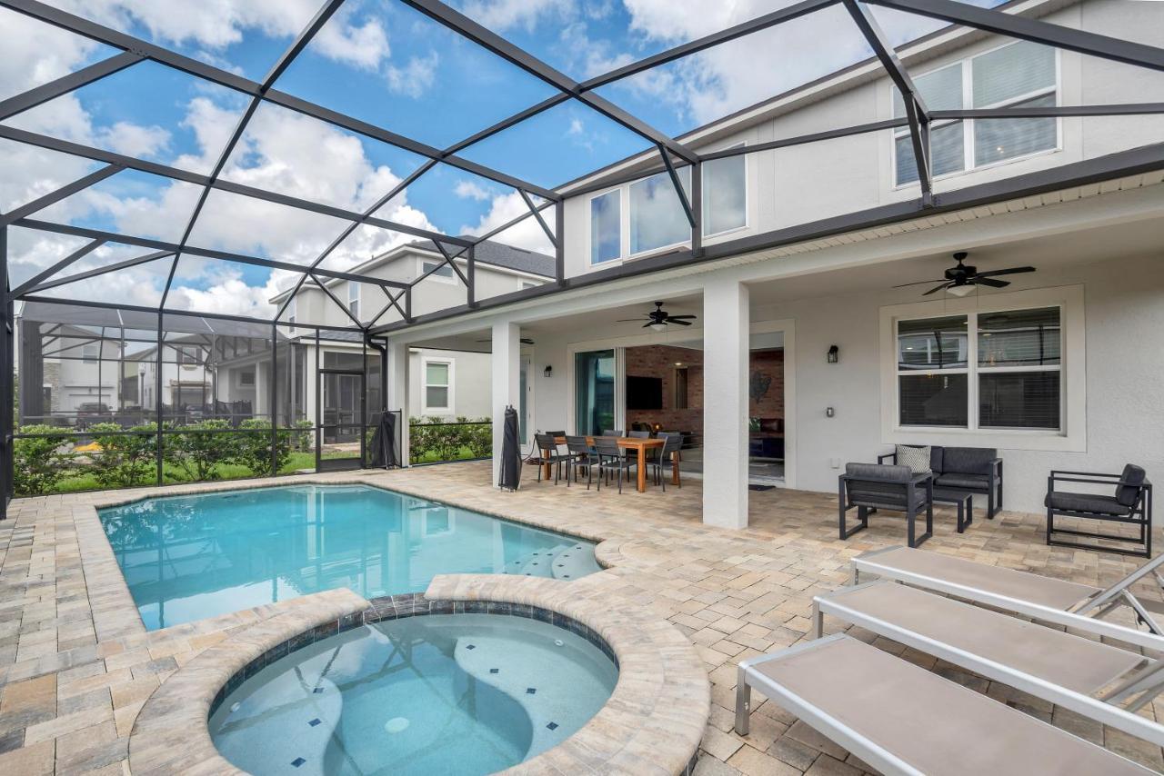 Modern Villa Wprivate Pool&Spa, Free Water Park Orlando Exterior photo